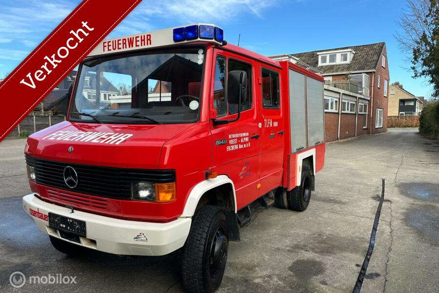 Verkocht Mercedes 814  4x4   18.056 KM brandweer Expeditie