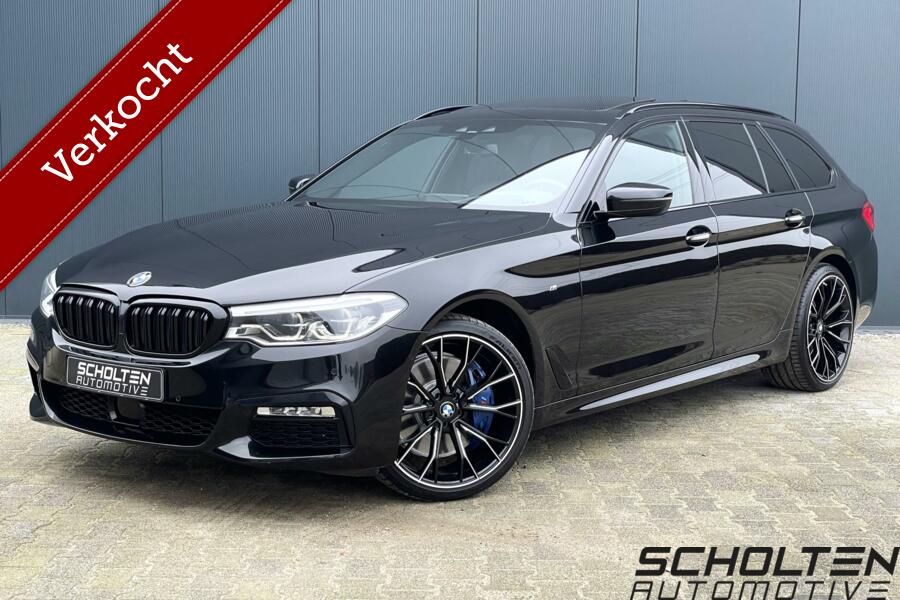 BMW 5-serie Touring 540i xDrive M Sport Pano H&K HUD Leder Trekhaak Carplay Adaptive Drive