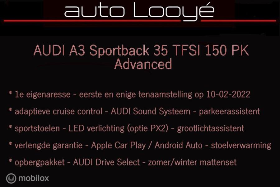 Audi A3 Sportback Advanced 35 TFSI