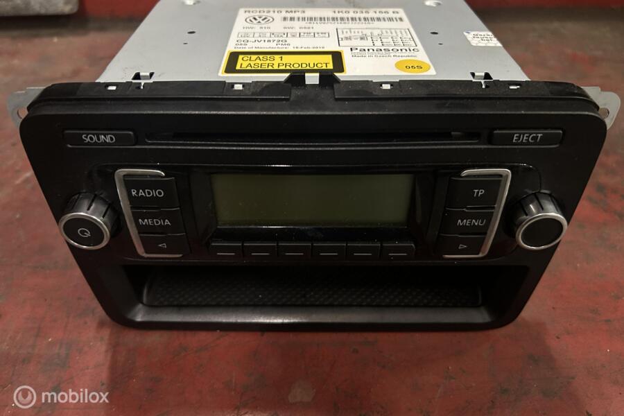Radio CD speler Volkswagen Golf VI 1.6 ('08-'13) 1K0035156B