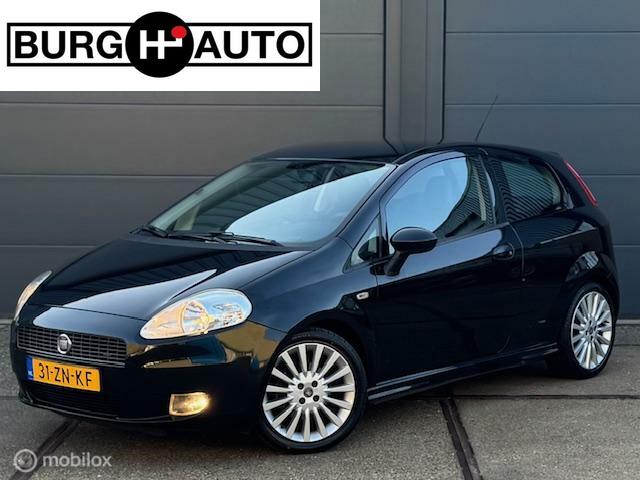 Fiat Grande Punto Sport 1.4 T-JET 120PK - ECC - CRUISE CONTROLE - ELEKTR. RAMEN + SPIEGELS - SPORTSTOELEN - 17" LM VELGEN - 2E EIGENAAR - NL AUTO - NAP - NIEUWE APK BIJ AFLEVERING -