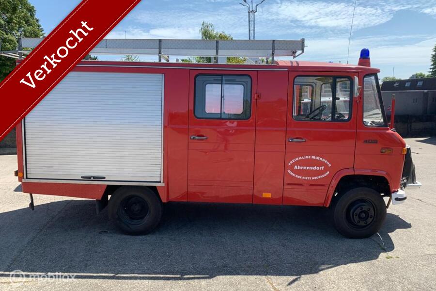 Mercedes 409 benzine 1978 Brandweer Camper
