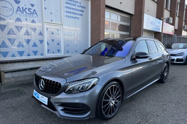 Mercedes C-klasse Estate 300 Prestige Pano Burmester HeadUp Leder Blindspot Camera Garantie