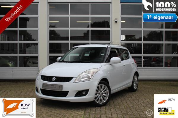 Suzuki Swift 1.2-16V 94PK 5-Deurs Facelift ''Exclusive-EASSS-SPORT'' Start&Stop 'KEYLESS GO'' Airconditioning *CRUISE CONTROL* Centr.Deurvergr. Elek.Ramen+Buitenspiegels Stuurbekr. Leder-/Multifunctioneel Leder-/Sportstuur *SCHUIF-/KANTELDAK* *Verkocht*