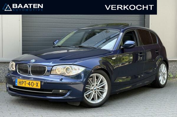BMW 1-serie 130i |Pano|Leder|2e eig|Diepzeeblauw|Keyless|Facelift|