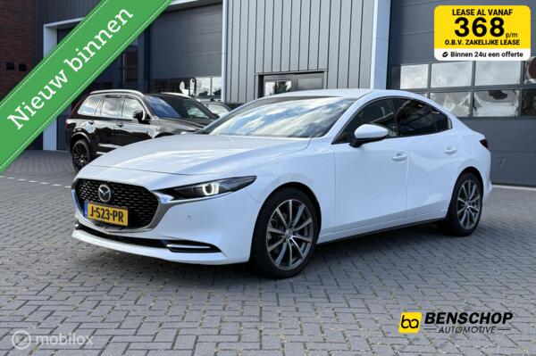 Mazda 3 2.0 e-SkyActiv-G M Hybrid 179 Luxury Leer Bose Navi 360 Camera 18 inch Elek stoelen Carplay