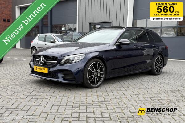 Mercedes C-klasse Estate 300 AMG Panodak Navi Leer Burmeister Carplay HUD ACC LED