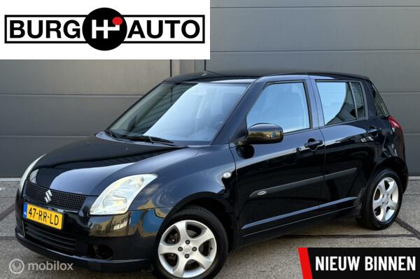 Suzuki Swift 1.3 GLS 5 deurs - AIRCO - EL. RAMEN + SPIEGELS - CPV - LM VELGEN - STUURBEKRACHTIGING - ZWART METALLIC - RADIO/CD - NL AUTO - NIEUWE APK T/M 05-09-2026 -