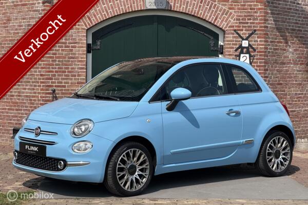 Fiat 500 1.2 Lounge Panoramadak , Clima , Navi