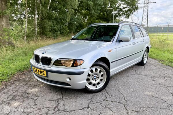 BMW E46 3-serie 320i Grijs Airco Leder Clima Navi NAP ✅