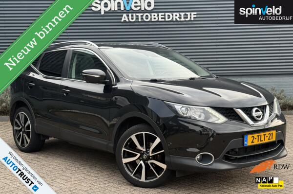 Nissan Qashqai 1.2 Tekna BJ`14 NAP NL Pano Distri.ketting v.v.