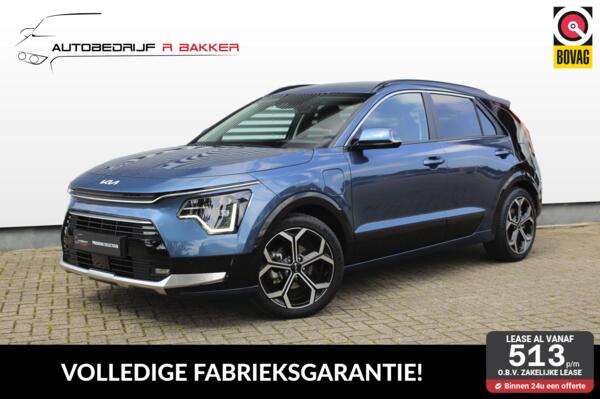 Kia Niro 1.6 GDi PHEV Spirit // Mineral Blue - Complete uitvoering - Harman Kardon - Remote Parking Assist - HUD - Camera - Leder - Navi. - Stoelverwarming
