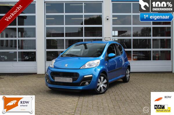 Peugeot 107 1.0-12V 3-Deurs Facelift Sportium-Exclusive Ledverlichting Airconditioning Bluetooth Handsfree Tel.Carkit&Media Interface Radio/Cd/Mp3/Usb/Aux Dubbele Speakers Centr.Deurvergr. Elek.Ramen Stuurbekr. Lederstuur Toerenteller *Verkocht*