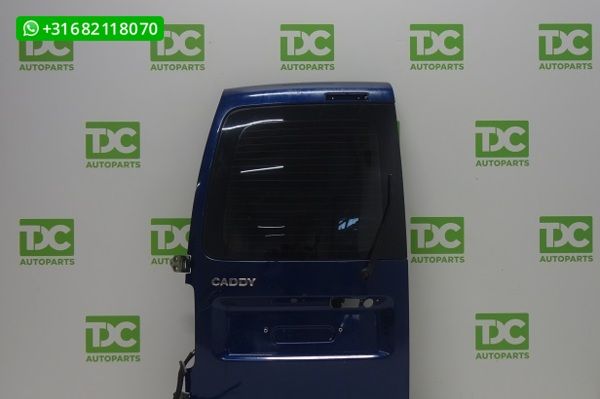 Volkswagen Caddy ('03-'10) Achterdeur links met ruit blauw