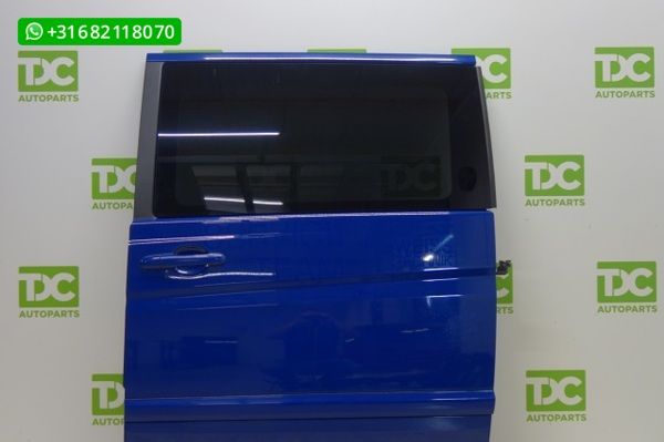 Mercedes Vito W639 ('03-'14) Schuifdeur links blauw met ruit
