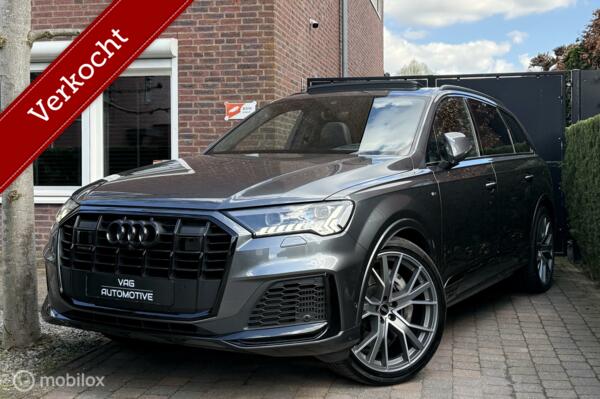 Audi Q7 55 TFSI e quattro S-Line Matrix Pano Luchtvering HUD Memory 22 Inch 360 Camera Standkachel B&O