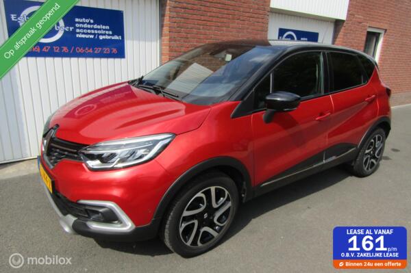 Renault Captur 0.9 TCe Intens bj:2017 142888 km rood + zwart