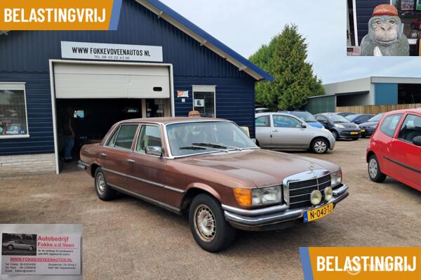 Mercedes S 280 SE en Volvo 142 bij WWW.FOKKEVDVEENAUTOS.NL