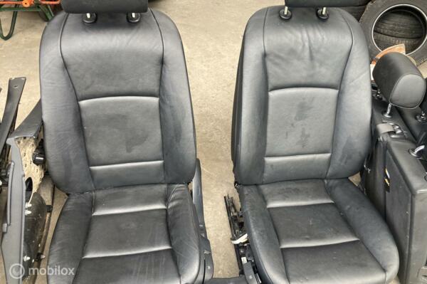 Bekleding set zwart leder BMW 5-serie Touring F11 ('10-'17)