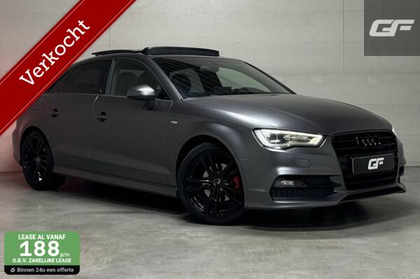 Audi A3 Limousine 1.4 TFSI S-Line Black Edition Pano Mattgrijs NAP
