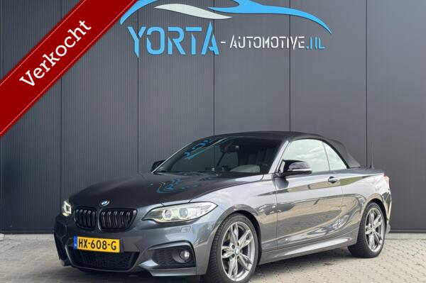 BMW 220i M Sport Cabriolet AUTOMAAT*LEDER*STOELVERWARMING*PDC
