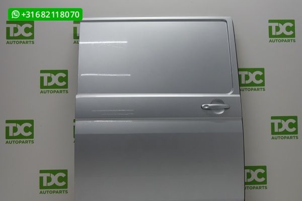 Volkswagen T5 ('03-'09) Schuifdeur rechts dicht zilvergrijs