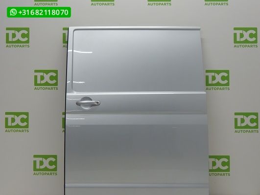 Volkswagen T5 ('03-'09) Schuifdeur links dicht zilvergrijs