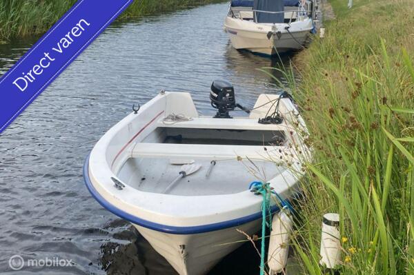 Wato 410 / Vis Toerboot / 5 pk 4takt mercury motor / Trailer