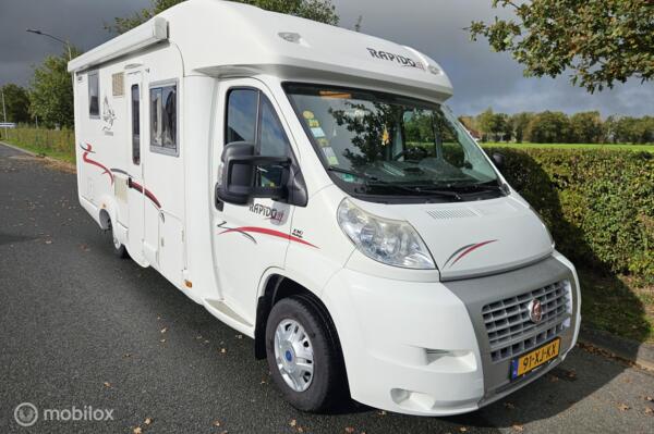 Rapido 7087F 2007, 131 pk ☆2xAirco, Zonnepanelen, Trekhaak☆