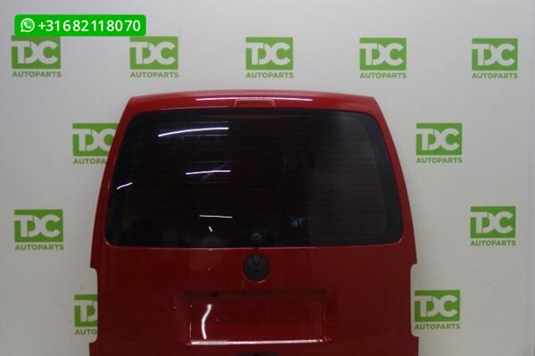 Volkswagen Caddy ('03-'15) Achterklep rood met ruit