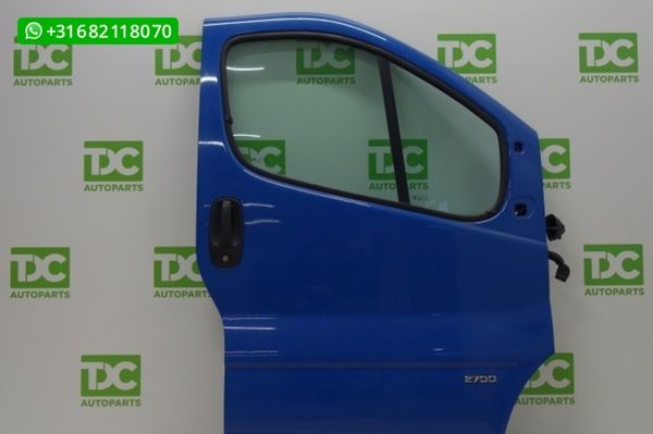 Opel Vivaro bestel A ('01-'14) Voordeur rechts blauw