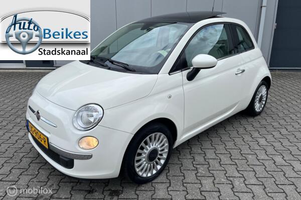 Fiat 500 1.2 Lounge met glazen schuif/kantel dak