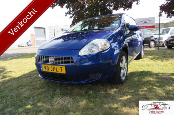 VERKOCHT,,Fiat Grande Punto 1.4 Active,nw apk,Airco,cruise.