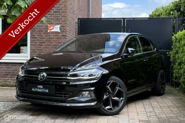 Vw Polo 1.0 TSI DSG Highline Led Virtual Nav Keyless Leder ACC 17 Inch DAB Radio Zwart Hemel