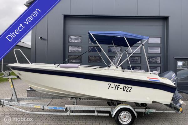 Flipper 520 /Consoleboot / 30pk Yamaha van 2006/Kalf trailer