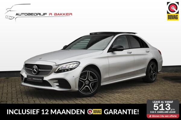 Mercedes C-klasse 200 4MATIC Premium AMG Line // Panoramadak | Night Pack | Memory stoelen | Sfeerverlichting | Analoge klok | CarPlay & Android Auto