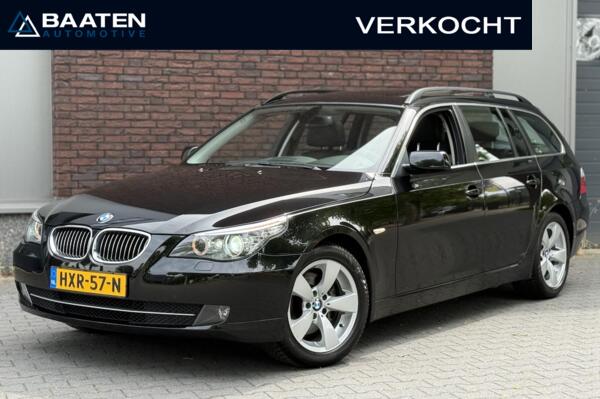 BMW 5-serie Touring 523i LCI 190PK|Dealer onderhouden|2e eig|Pano|Leder|Softclose