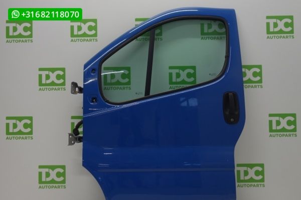 Renault Trafic ('01-'14) Voorportier links blauw