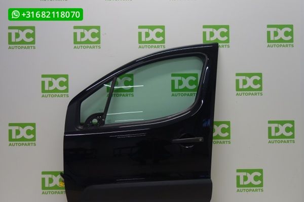 Peugeot Partner ('08-'19) Voorportier links zwart