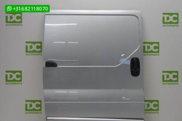 Renault Trafic ('01-'14) Schuifdeur rechts zilvergrijs dicht