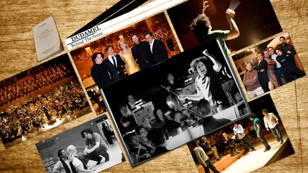 Gustavo Dudamel behind the scene book insert