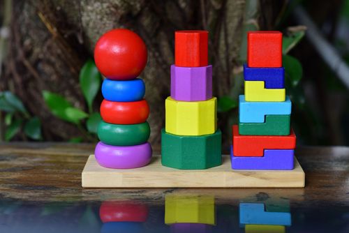 Rainbow Stacking Stones, 7 pieces