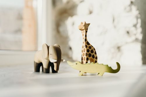 Forest Animals, 6 hand-painted figures
