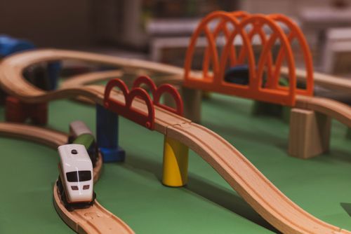 Mountain Railway, 14-piece wooden train