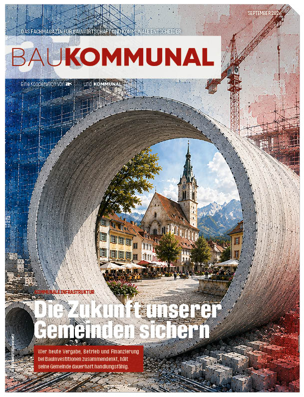 Rohr mit Durchblick auf Kirche