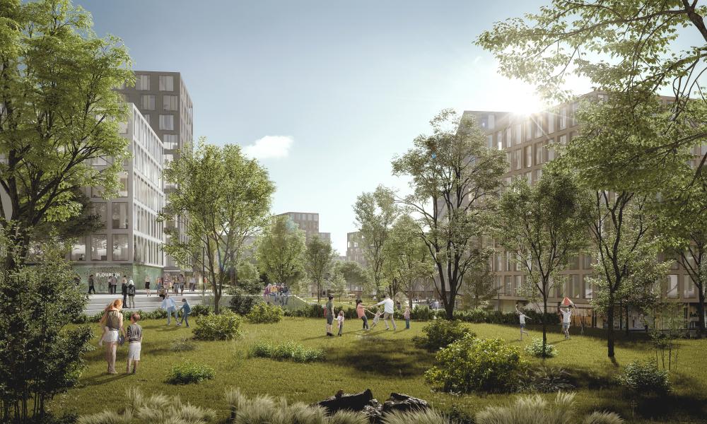 Rendering Village im Dritten