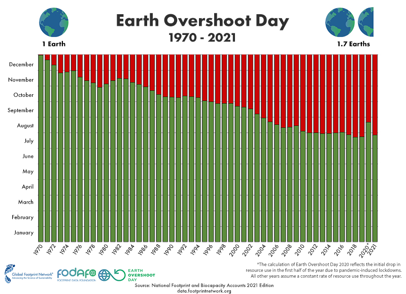 Grafik Ressourcenverbrauch Erde