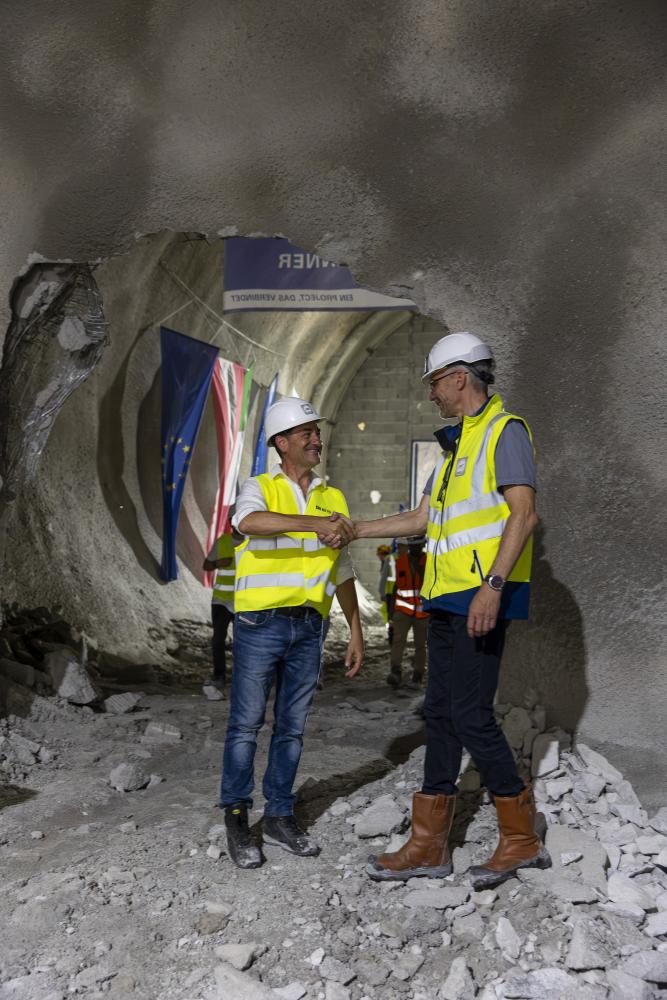 Brenner Basistunnel Tunneldurchstich