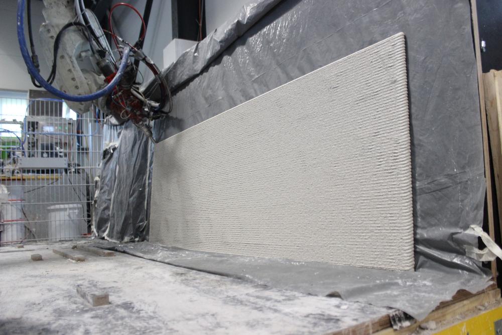 Gedrucktes Betonpanel