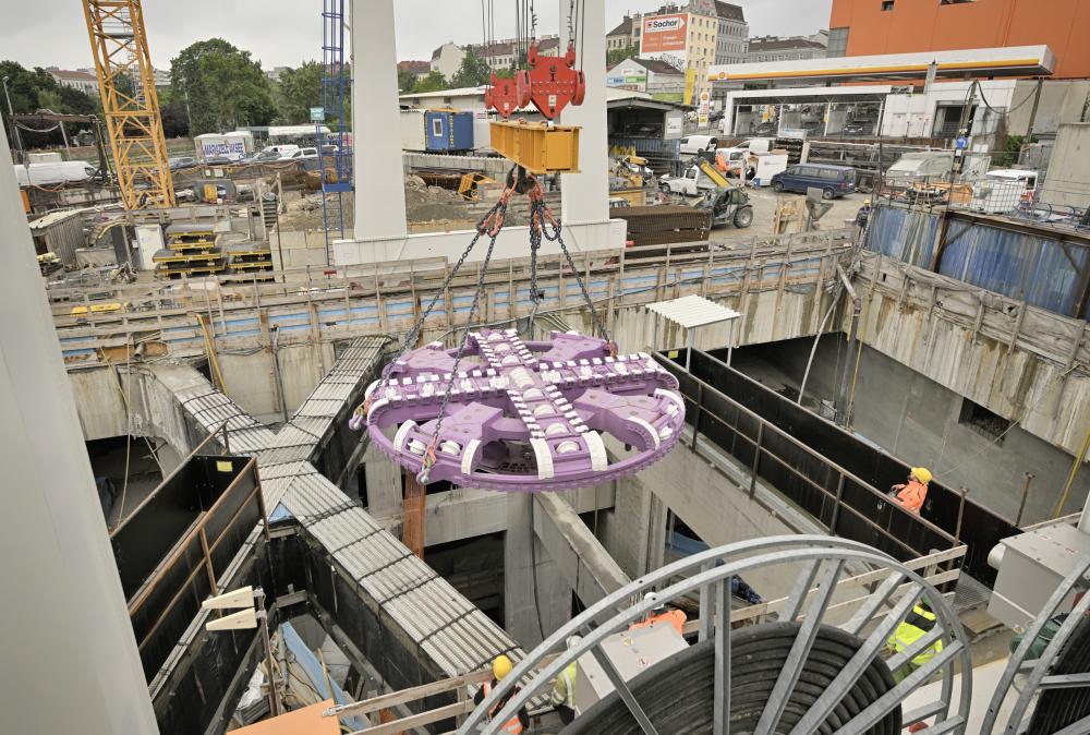 Schneidrad in der Tunnelbohrmaschine